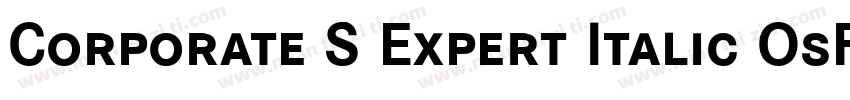 Corporate S Expert Italic OsF字体转换